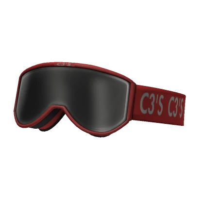 C3's Vintage Red Racing Goggles