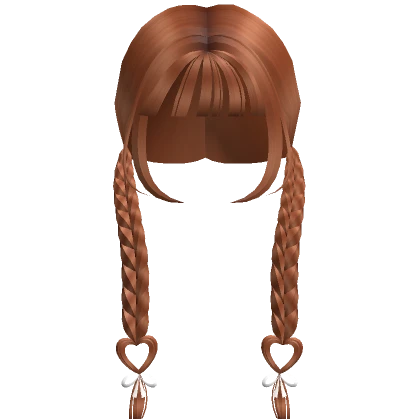 Ginger Doll Soft Heart Twin Braids W/ Ribbons