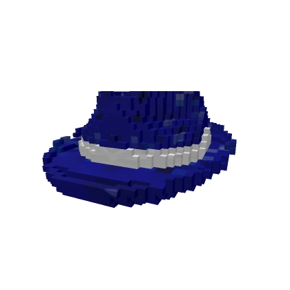 8-Bit Midnight Blue Sparkle Time Fedora