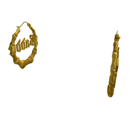 Darker Gold Baddie Bamboo Earrings 