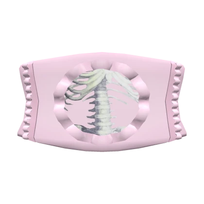 1.0 Pink Corset Ruffled Ribcage