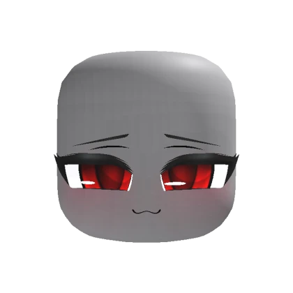 Animated Kawaii Chibi Smug Face - Red