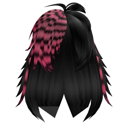 Black Pink Super Kid Scene Emo Hair