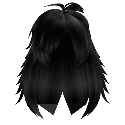 Black Super Kid Scene Emo Detailed Hair