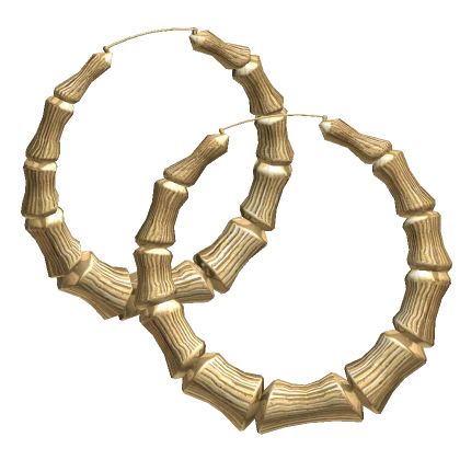 Boujie Chunky Bamboo Hoops | Gold