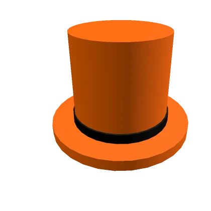 Orange And Black Tophat