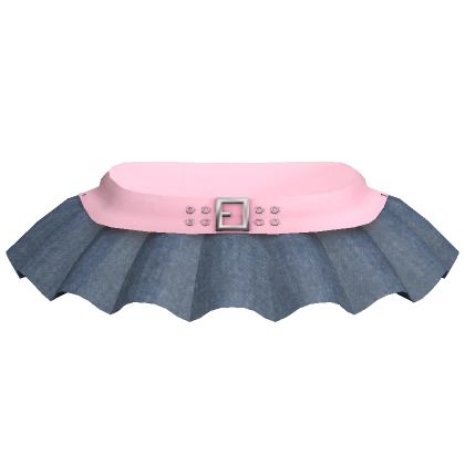 ♡ gyaru pink denim mini skirt