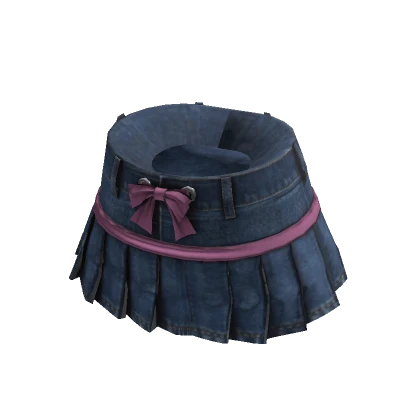 💗Y2K DENIM PLEATS SKIRT