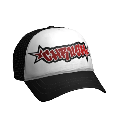 CHRUSH Trucker Cap in Black & White