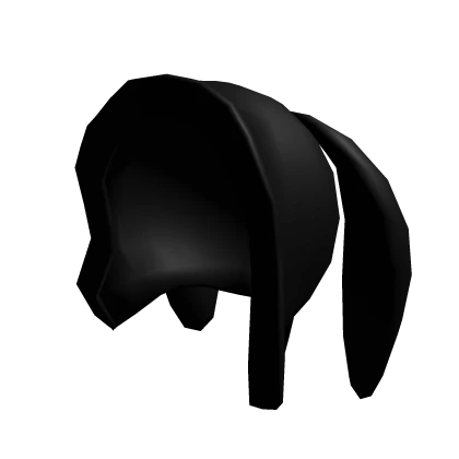 Oversized Black Bunny Hood