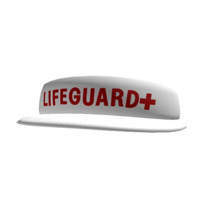 white life guard visor