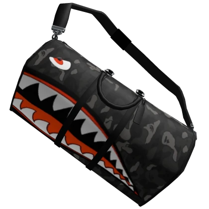 Duffel Bag BAPE Shark Black Camo Designer Y2K 1.0