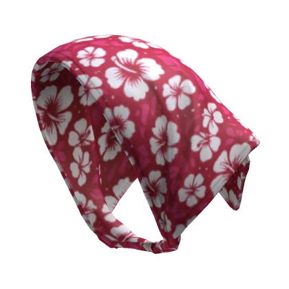 Basic Red Summer Flower Bandana