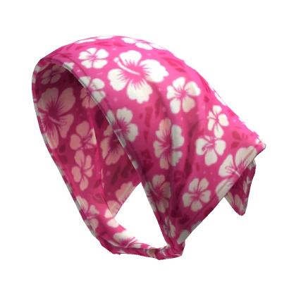 Basic Pink Summer Flower Bandana