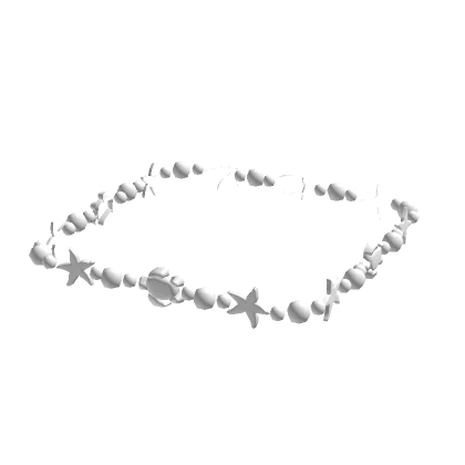 Beach Anklet In White