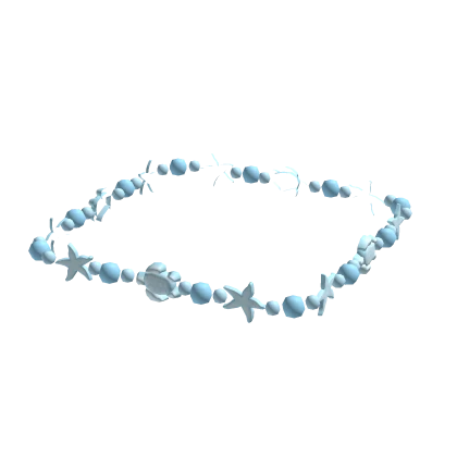 Beach Anklet In Light Blue