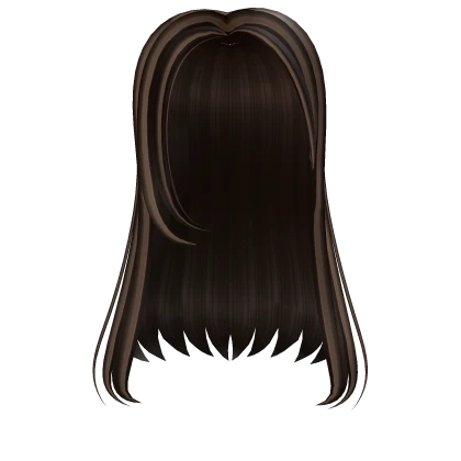 Y2k Dollz Gyaru hair brown and blonde highlights