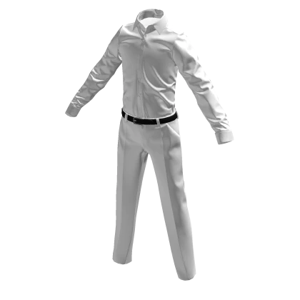 Formal Business White Pants & White Shirt