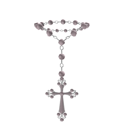 3.0 pink beaded rosary