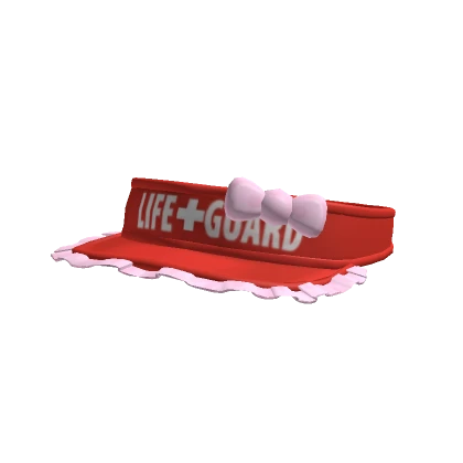 Cute Kawaii Life Guard Viser With Ruffles