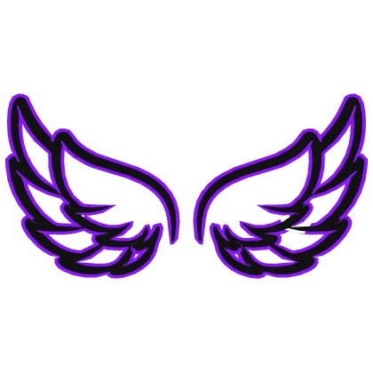 Purple Glowing Wings