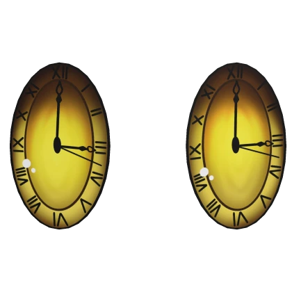Yellow glowing clock Eye