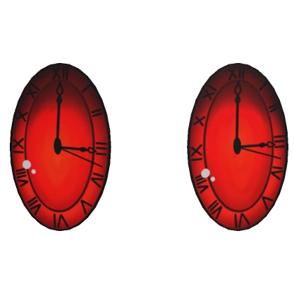 Red Clock Timeless eye