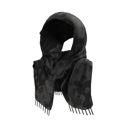 Oversized Skull vintage scarf