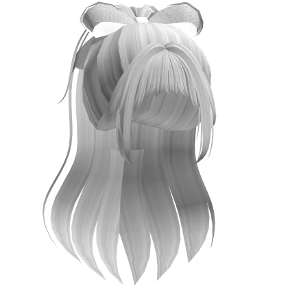 Voluminous Princess High Ponytail (Grey)