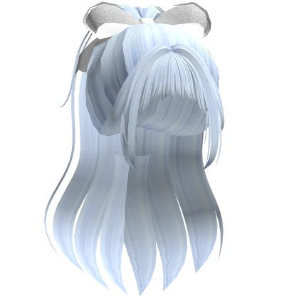 Voluminous Princess High Ponytail (Sky Blue)