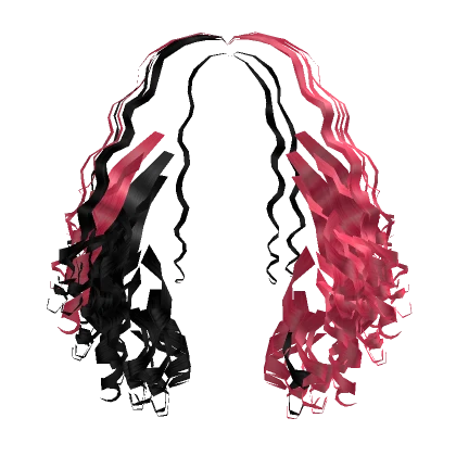 Curly Extensions[Black and Pink]