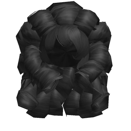 Magical lush curls in obsidian.