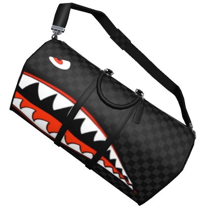 Duffel Bag Black BAPE Shark Camo Designer Y2K 1.0