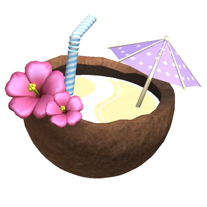 ♡ tropical coconut summer drink