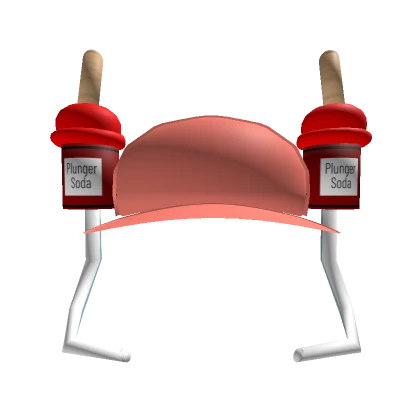 Plunger Soda Drinking Hat