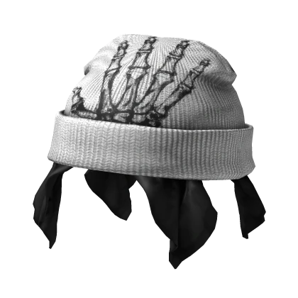 White Beanie w/ Bandana