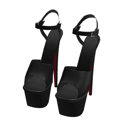 Y2K ☆ Black Platfrom Stiletto Heels (Syaa ver.)