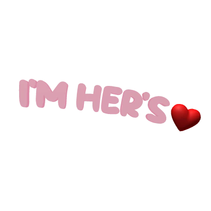 Matching "I'm Her's" Text - Pink