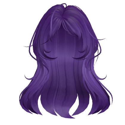 Purple Rare Wavy Wolf Cut Long Hair