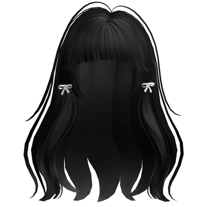 Black Wavy Anime Hair 
