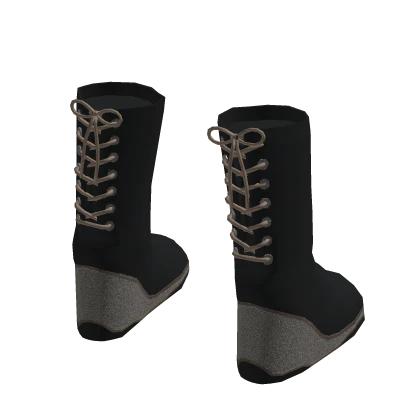 Festival Boots Black Patent