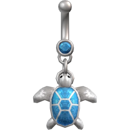 ♡ tropical turtle belly piercing