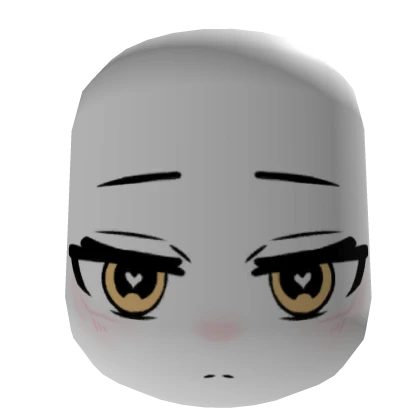 Mask angry serious face chibi anime yellow eyes