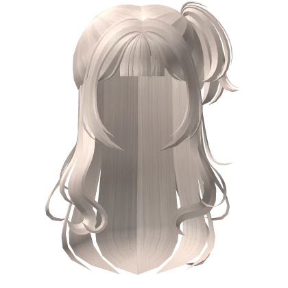 ♡ Side Anime Girl Pigtail Platinum Blonde