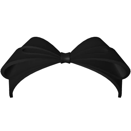 black hair bow ♡