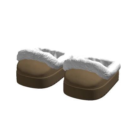 Cosy Light Brown Fluffy Slippers
