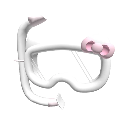 ♡ cat snorkel in white/pink ♡