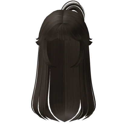 ♡ BANGS: Spikey Y2K Bun in Dark Brown
