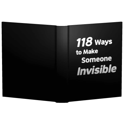 Ways to Make Someone Invisible Book