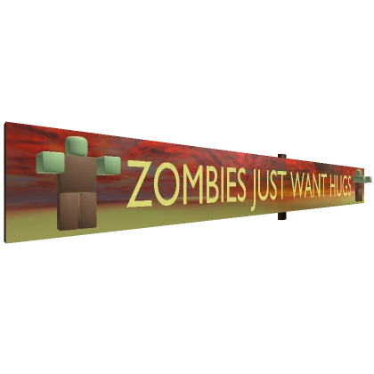 Classic Zombies Just Want Hugs Halloween Sign 🧟😄